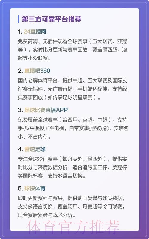 世界杯非官方高清直播平台深度解读
